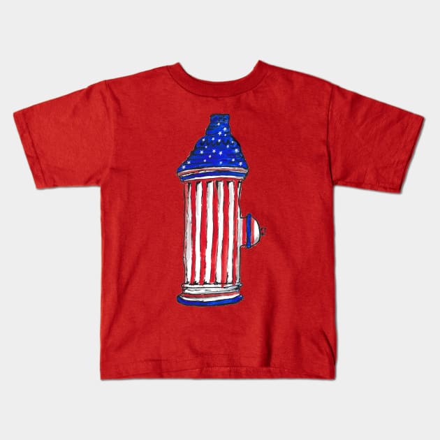 new york Hydrant Kids T-Shirt by Coppack